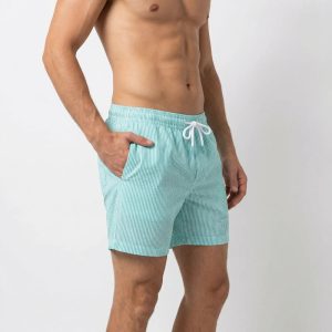 شورت مردانه لیورجی Livergy Short سفید سبز آبی