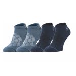 جوراب ورزشی زنانه کران Crane Sport Socks 01 (پک دو جفتی) سرمه ای طوسی