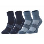 جوراب ورزشی زنانه کران Crane Sport Socks (پک دو جفتی) سرمه ای طوسی