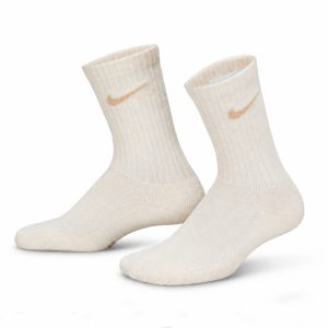 جوراب ورزشی ساق بلند زنانه نایک Nike Socks کرمی