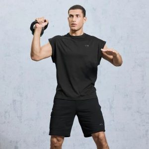 تاپ ورزشی مردانه کریویت Crivit Short Sleeve Sports Top مشکی
