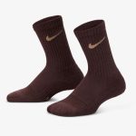 جوراب ورزشی ساق بلند زنانه نایک Nike Socks قهوه ای