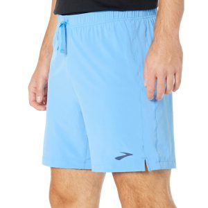 شورت ورزشی مردانه بروکس Brooks Moment 7 short 01 آبی