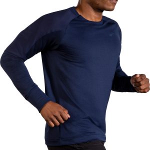 بلوز ورزشی مردانه بروکس Brooks Notch Thermal Long Sleeve سرمه ای