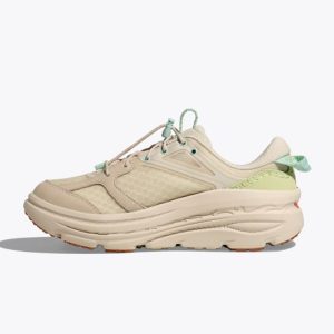 کفش ورزشی هوکا Hoka Sport Shoes Bondi B3 کرمی سبز