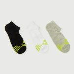 جوراب ورزشی زنانه کاپا Kappa Sport Socks (پک سه جفتی) سفید طوسی مشکی فسفری