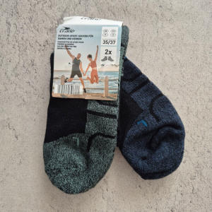 جوراب ورزشی کران Crane Sport Socks (پک دو جفتی) سبز آبی