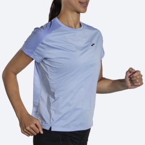 تیشرت ورزشی زنانه بروکس Brooks Sprint Free short sleeve آبی آسمانی