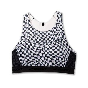 نیمتنه ورزشی بروکس Brooks 3 Pocket Run bra طرح دار
