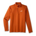 نیم زیپ ورزشی مردانه بروکس Brooks Dash ½ Zip 2 آجری