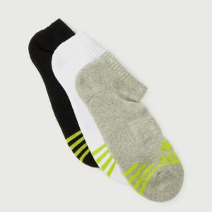 جوراب ورزشی زنانه کاپا Kappa Sport Socks (پک سه جفتی) سفید طوسی مشکی فسفری