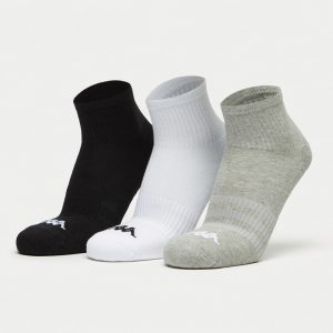 جوراب ورزشی مردانه کاپا Kappa Sport Socks 01 (پک سه جفتی) سفید طوسی مشکی