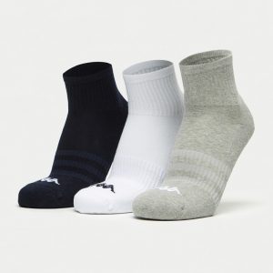 جوراب ورزشی مردانه کاپا Kappa Sport Socks 01 (پک سه جفتی) سرمه ای سفید طوسی