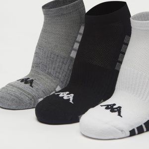 جوراب ورزشی مردانه کاپا Kappa Sport Socks (پک سه جفتی) طوسی سفید مشکی