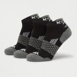 جوراب ورزشی مردانه کاپا Kappa Sport Socks (پک سه جفتی) طوسی مشکی