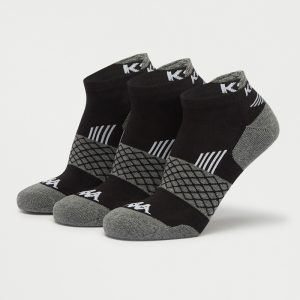جوراب ورزشی مردانه کاپا Kappa Sport Socks (پک سه جفتی) طوسی مشکی