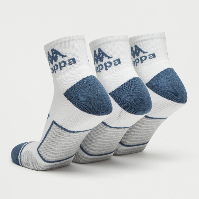 جوراب ورزشی مردانه کاپا Kappa Sport Socks (پک سه جفتی) سفید سرمه ای