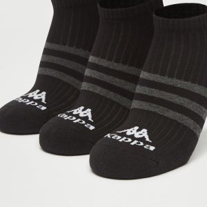 جوراب ورزشی مردانه کاپا Kappa Sport Socks 01 (پک سه جفتی) مشکی خاکستری