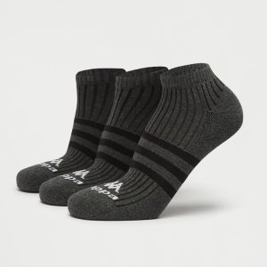 جوراب ورزشی مردانه کاپا Kappa Sport Socks (پک سه جفتی) خاکستری مشکی