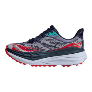 کفش رانینگ زنانه هوکا Hoka Running Shoes Stinson 7 طوسی قرمز