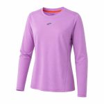 بلوز ورزشی زنانه بروکس Brooks High Point Long Sleeve 2 بنفش روشن