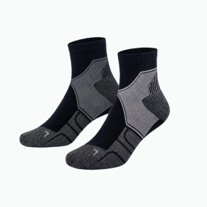 جوراب ورزشی کران Crane Sport Socks (پک دو جفتی) طوسی خاکستری مشکی