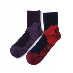 جوراب ورزشی کران Crane Sport Socks (پک دو جفتی) بنفش زرشکی