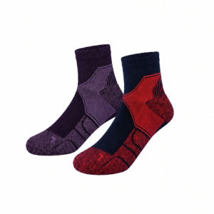 جوراب ورزشی کران Crane Sport Socks (پک دو جفتی) بنفش زرشکی