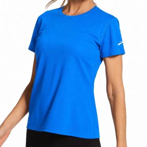 تیشرت ورزشی زنانه بروکس Brooks Podium Short Sleeve آبی