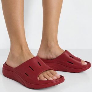 صندل ورزشی هوکا Hoka Ora Recovery Slides 3 زرشکی