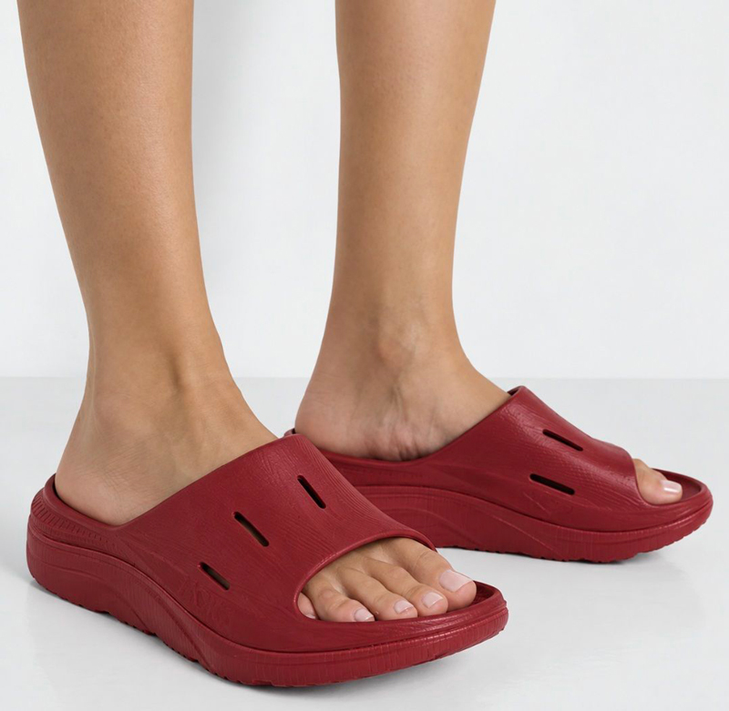 صندل ورزشی هوکا Hoka Ora Recovery Slides 3 زرشکی