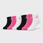 جوراب ورزشی زنانه نایک Nike Socks Pack (پک سه جفتی) مشکی سفید صورتی