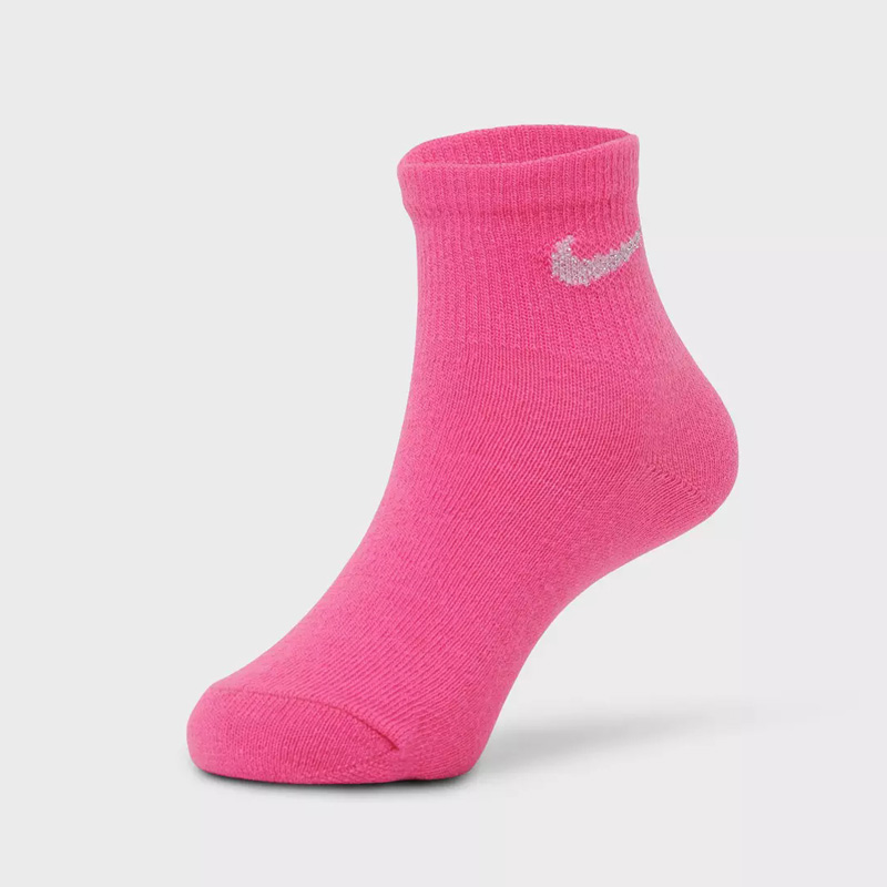 جوراب ورزشی زنانه نایک Nike Socks Pack (پک سه جفتی) مشکی سفید صورتی