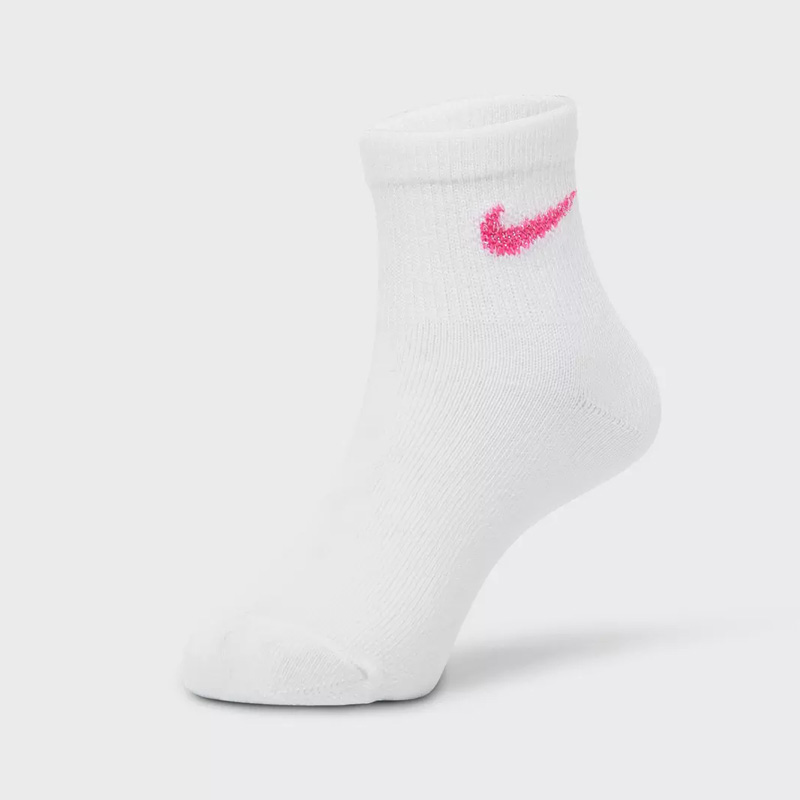 جوراب ورزشی زنانه نایک Nike Socks Pack (پک سه جفتی) مشکی سفید صورتی