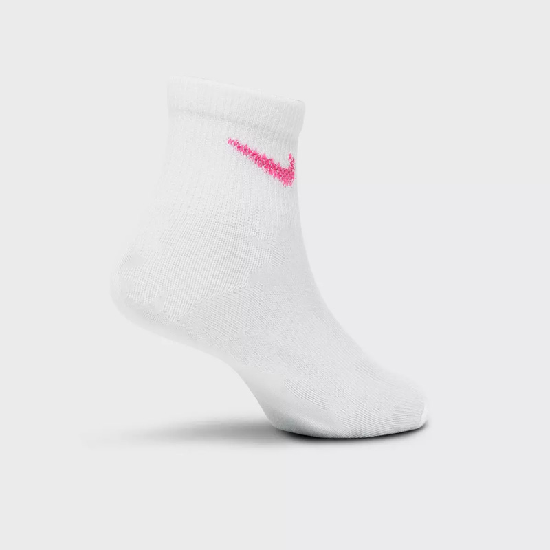 جوراب ورزشی زنانه نایک Nike Socks Pack (پک سه جفتی) مشکی سفید صورتی