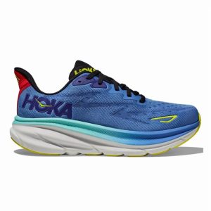 کفش رانینگ مردانه هوکا Hoka Running Shoes Clifton 9 01 آبی کاربنی