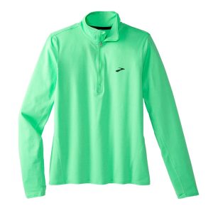 نیم زیپ ورزشی زنانه بروکس Brooks Dash ½ Zip سبز
