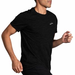 تیشرت ورزشی مردانه بروکس Brooks Distance short sleeve 01 مشکی