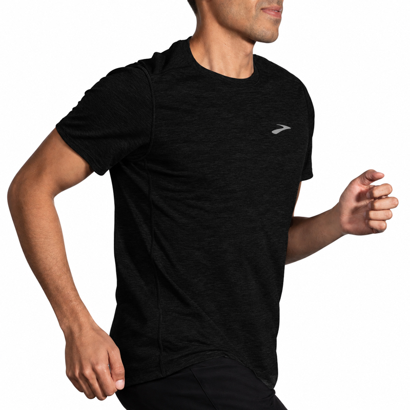 تیشرت ورزشی مردانه بروکس Brooks Distance short sleeve 01 مشکی