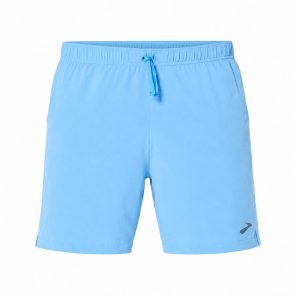 شورت ورزشی مردانه بروکس Brooks Moment 7 short 01 آبی