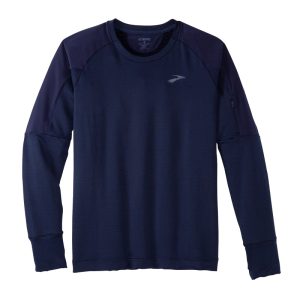 بلوز ورزشی مردانه بروکس Brooks Notch Thermal Long Sleeve سرمه ای
