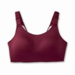 برا ورزشی بروکس Brooks Scoopback run bra 2 زرشکی