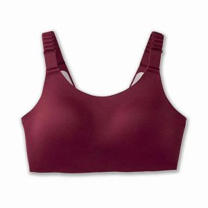 برا ورزشی بروکس Brooks Scoopback run bra 2 زرشکی