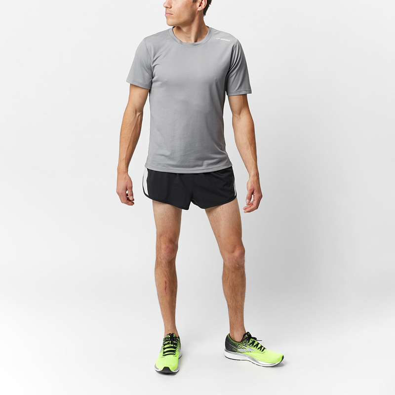 تیشرت ورزشی مردانه بروکس Brooks Podium Short Sleeve 01 طوسی