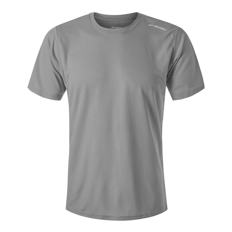 تیشرت ورزشی مردانه بروکس Brooks Podium Short Sleeve 01 طوسی