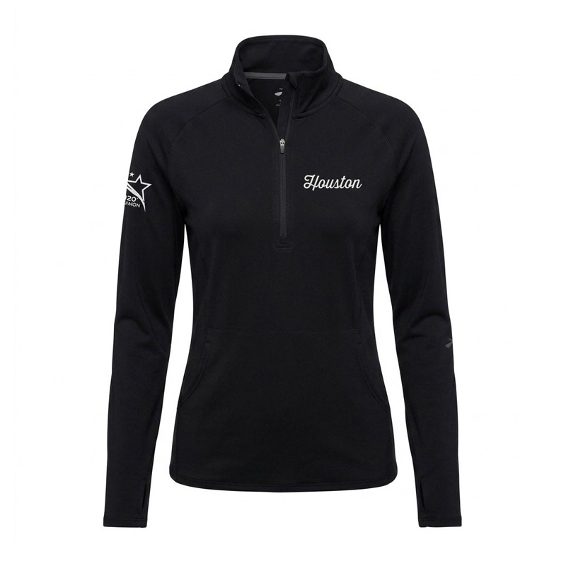 نیم زیپ ورزشی زنانه بروکس Brooks Dash ½ Zip مشکی