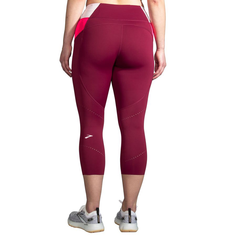 تایت ورزشی زنانه بروکس Brooks Method 3/4 Tight زرشکی
