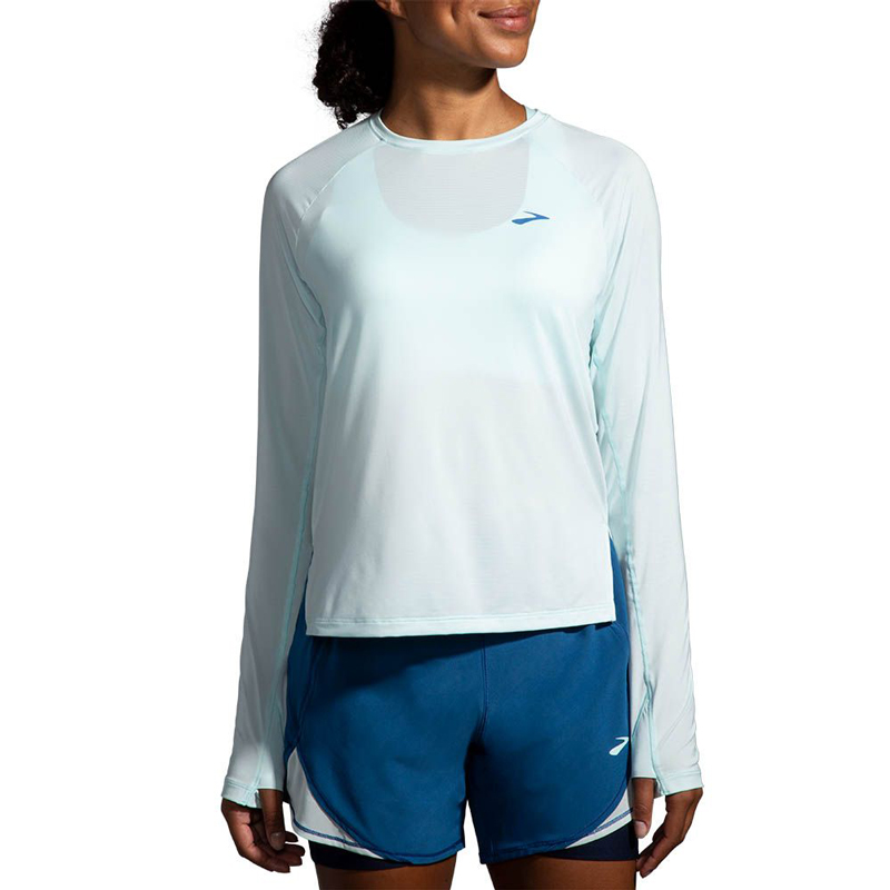بلوز ورزشی زنانه بروکس Brooks Sprint Free Long Sleeve 2 یخی