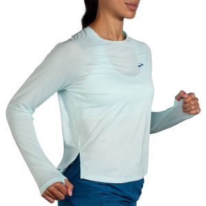 بلوز ورزشی زنانه بروکس Brooks Sprint Free Long Sleeve 2 یخی