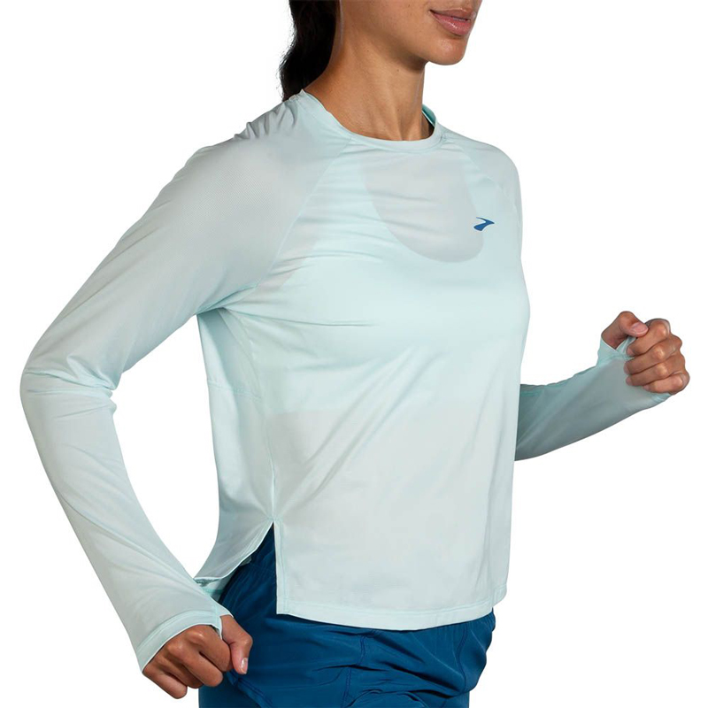 بلوز ورزشی زنانه بروکس Brooks Sprint Free Long Sleeve 2 یخی